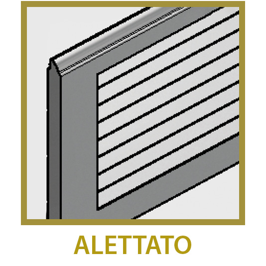 Pannello alettato
